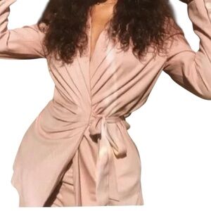 Petite Studio Tailored Dusty Rose Blazer Size Small – Classic Minimalist Style